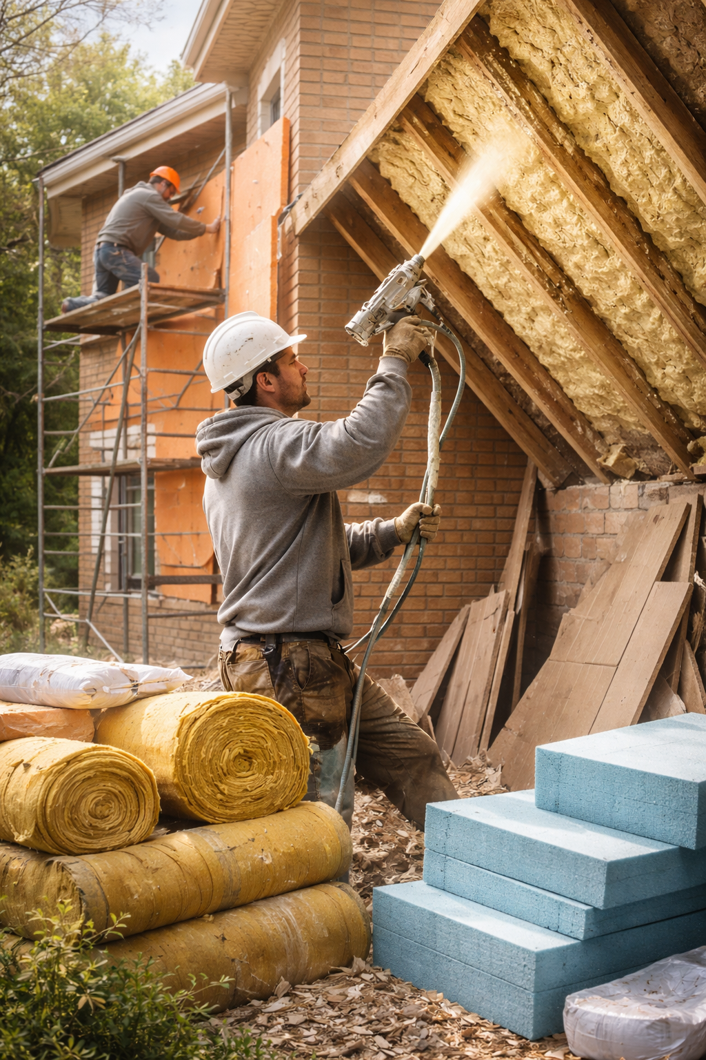 Утепление домов в Гудермесе под ключ от 4304 руб/м2 | Профессионально — ТепломастерГдр